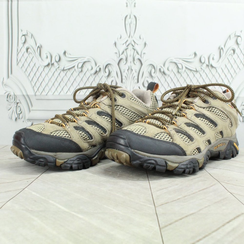 Merrell Moab Ventilator Walnut Trail Suede Mesh Hiking Shoes Size US 8 - Picture 2 of 9
